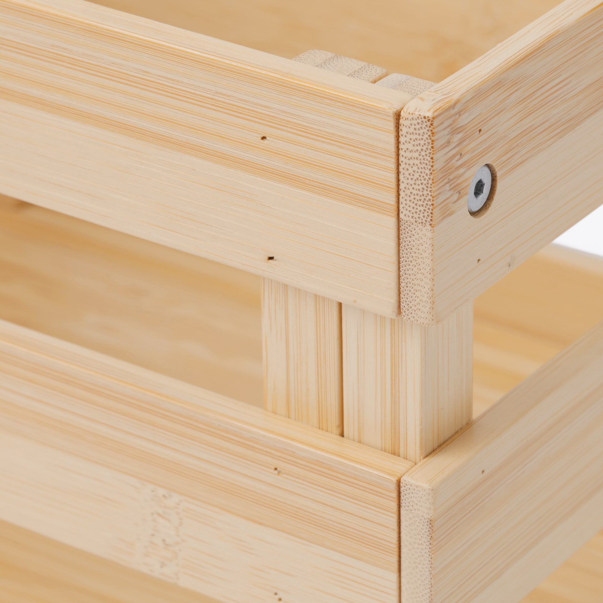 重ねて使える　竹材すのこボックス　小