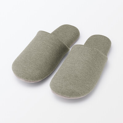 綿鹿の子履き心地やわらか足なりスリッパ　Ｍ～ＸＬ