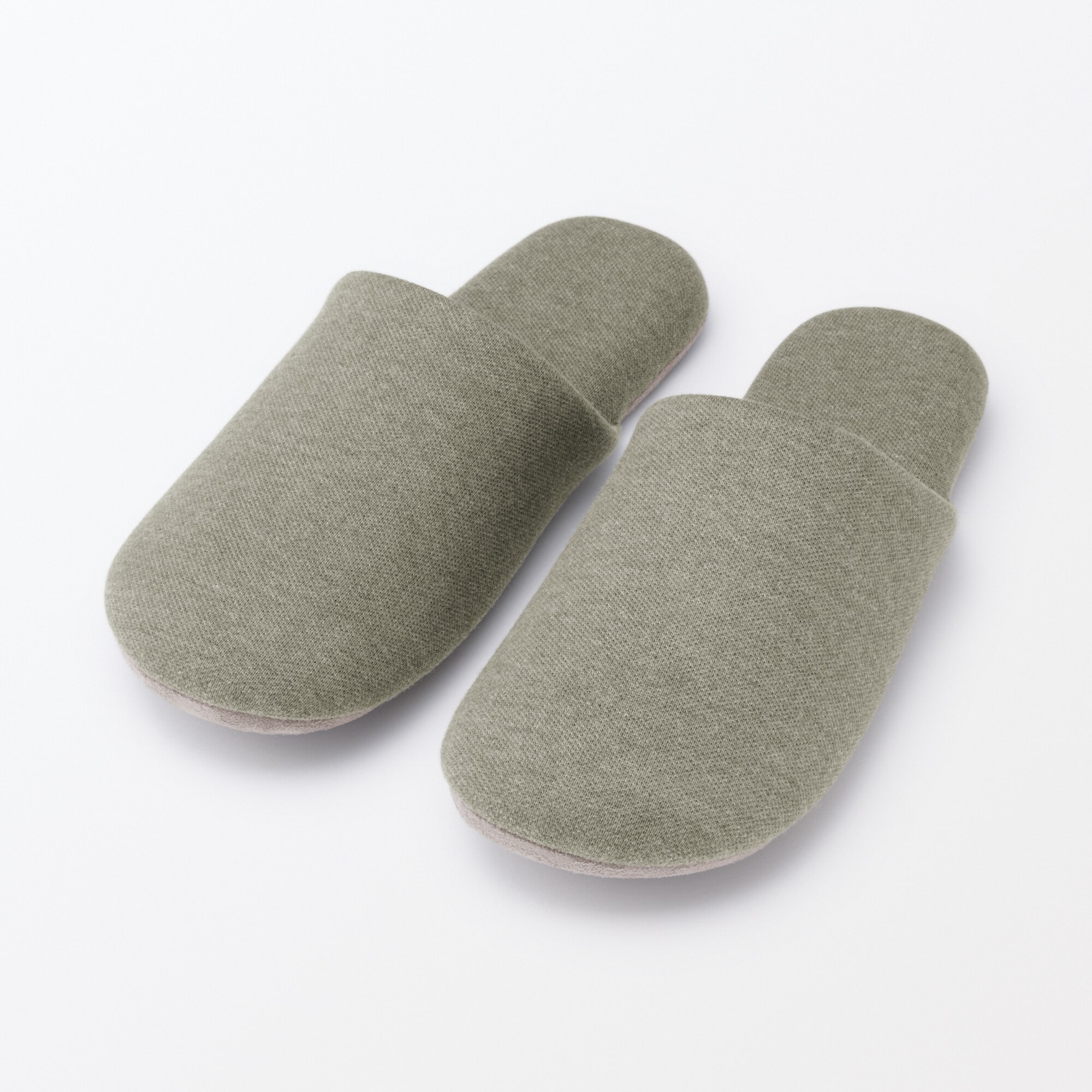 綿鹿の子履き心地やわらか足なりスリッパ