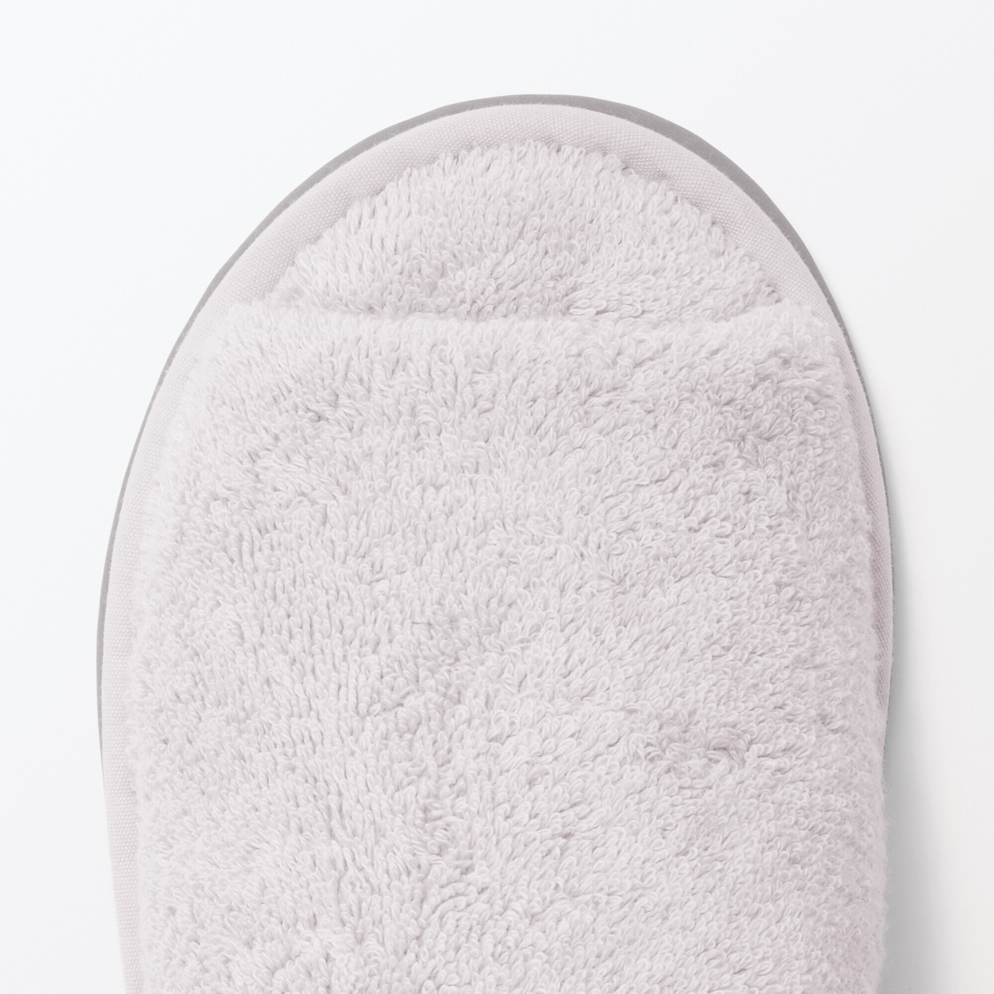 洗える綿パイルスリッパ・前あき