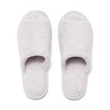 洗える綿パイルスリッパ・前あき