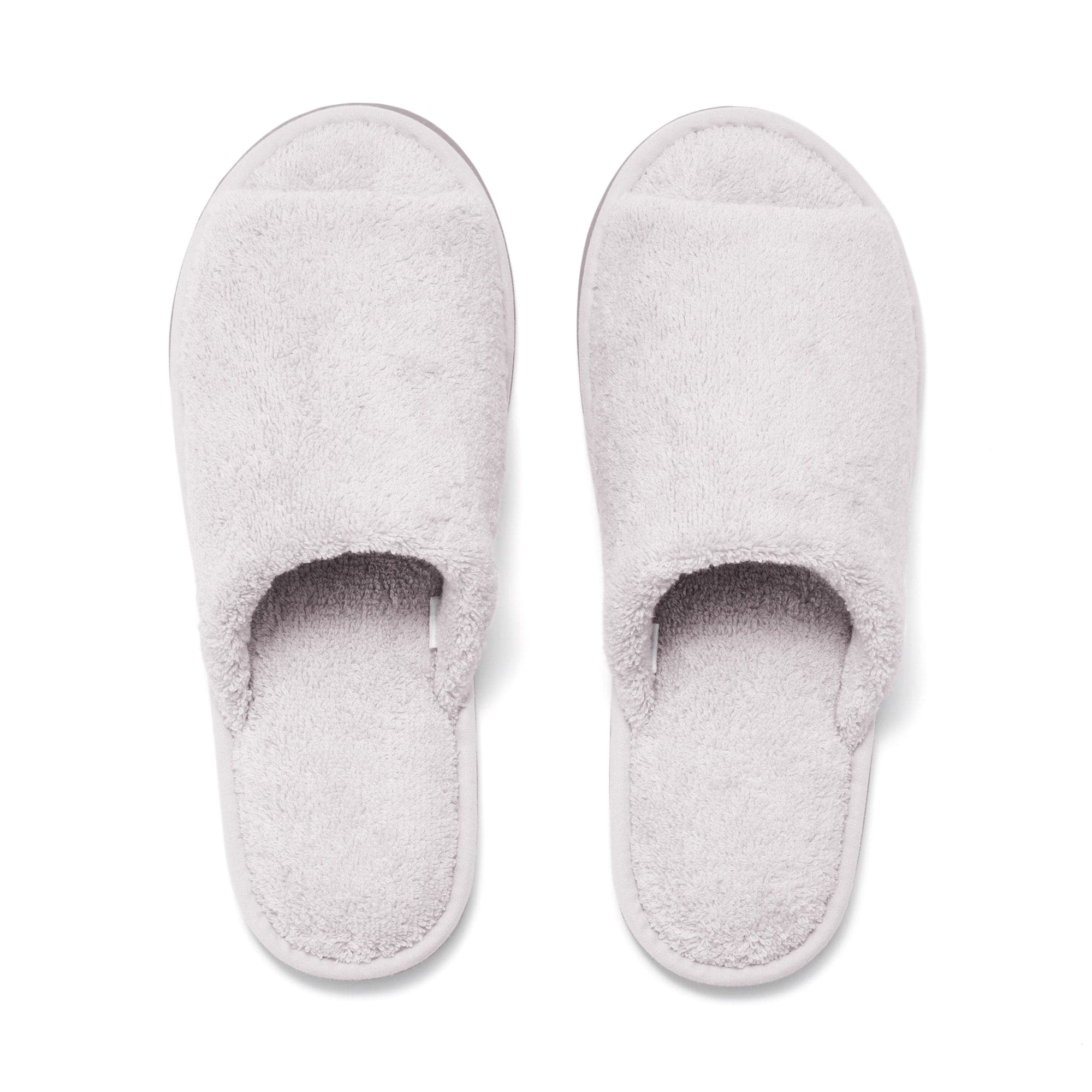 洗える綿パイルスリッパ・前あき