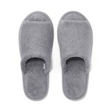 洗える綿パイルスリッパ・前あき