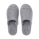 洗える綿パイルスリッパ・前あき