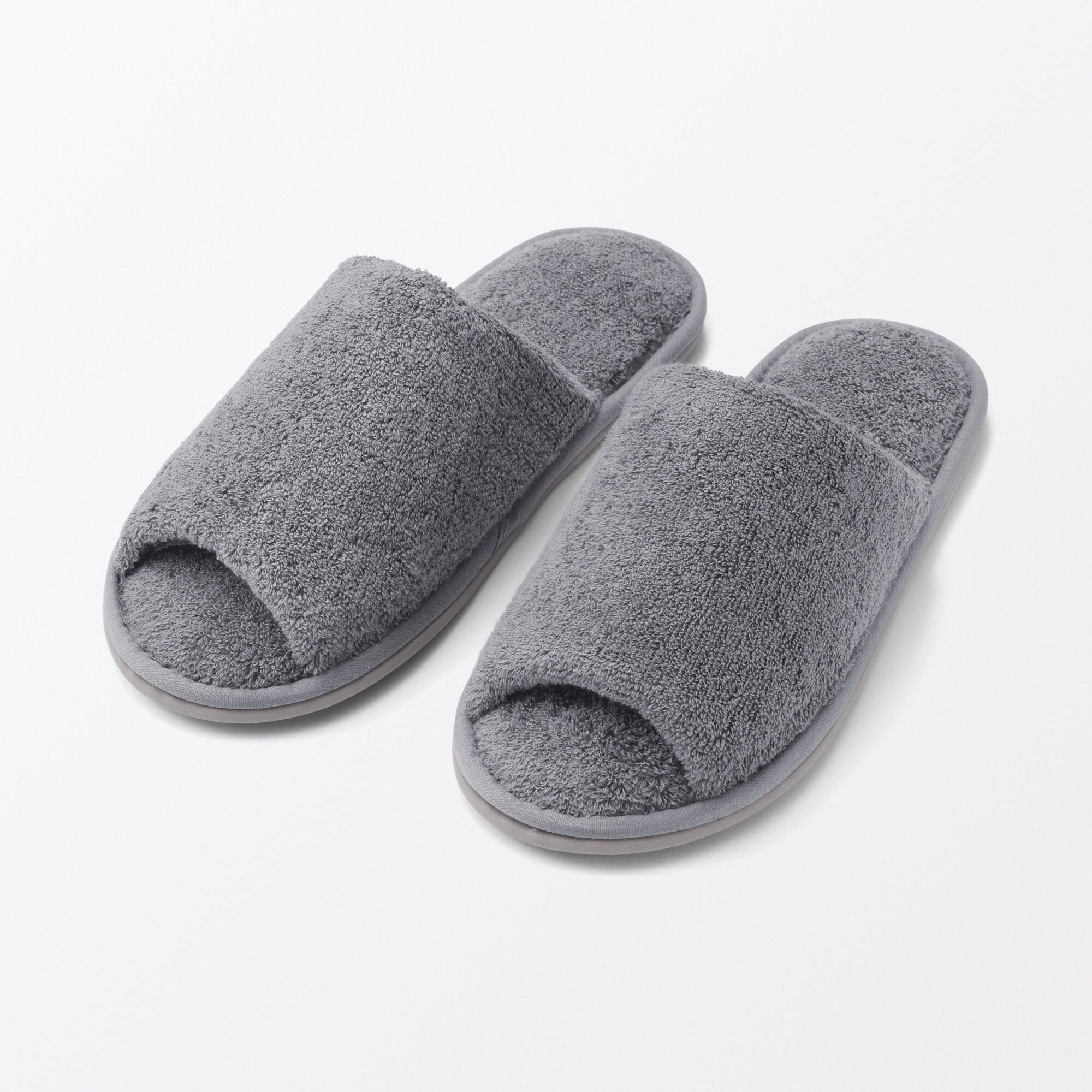 洗える綿パイルスリッパ・前あき | 無印良品