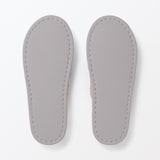 洗える綿パイルスリッパ・前あき