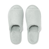洗える綿パイルスリッパ・前あき