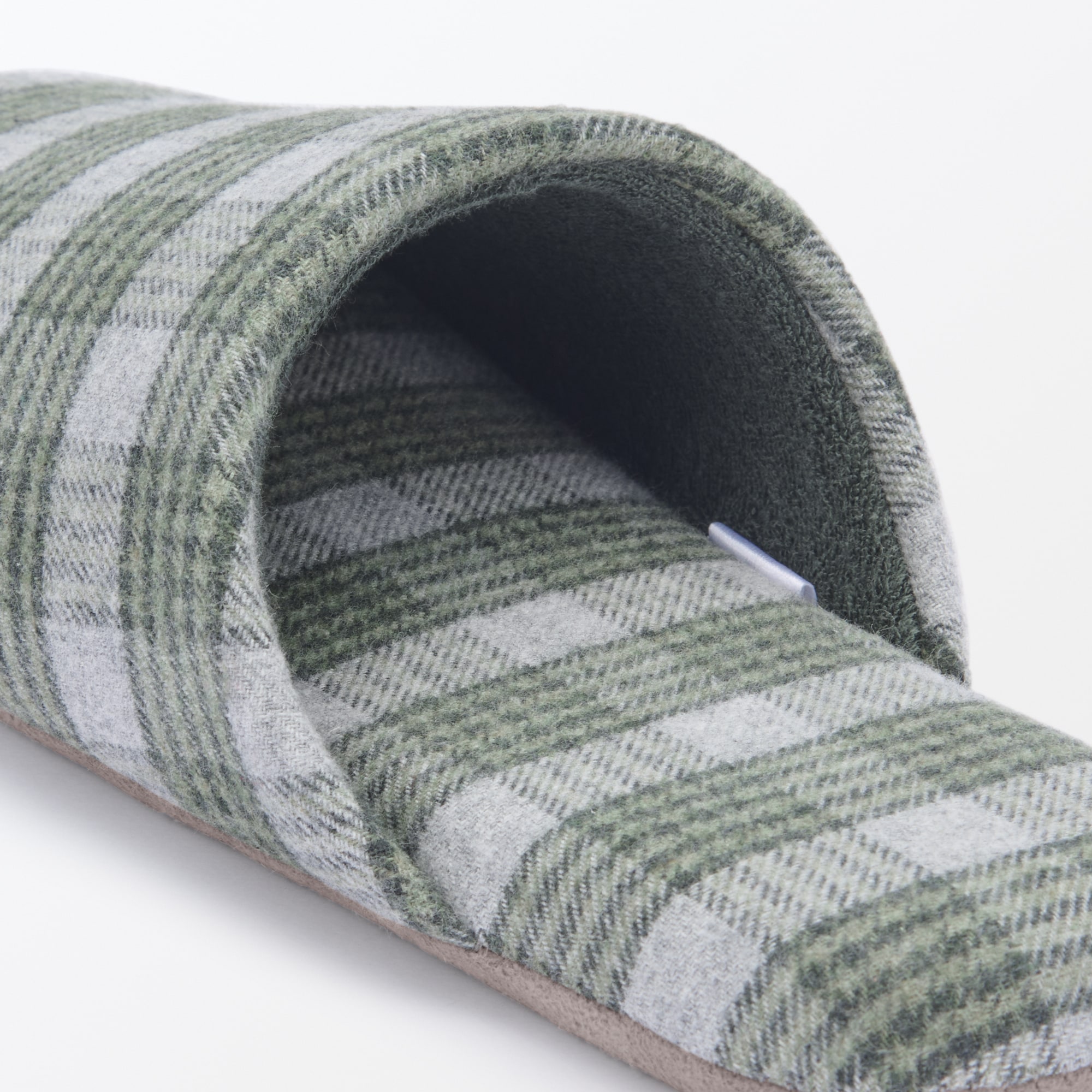 綿フランネル履き心地やわらか足なりスリッパ