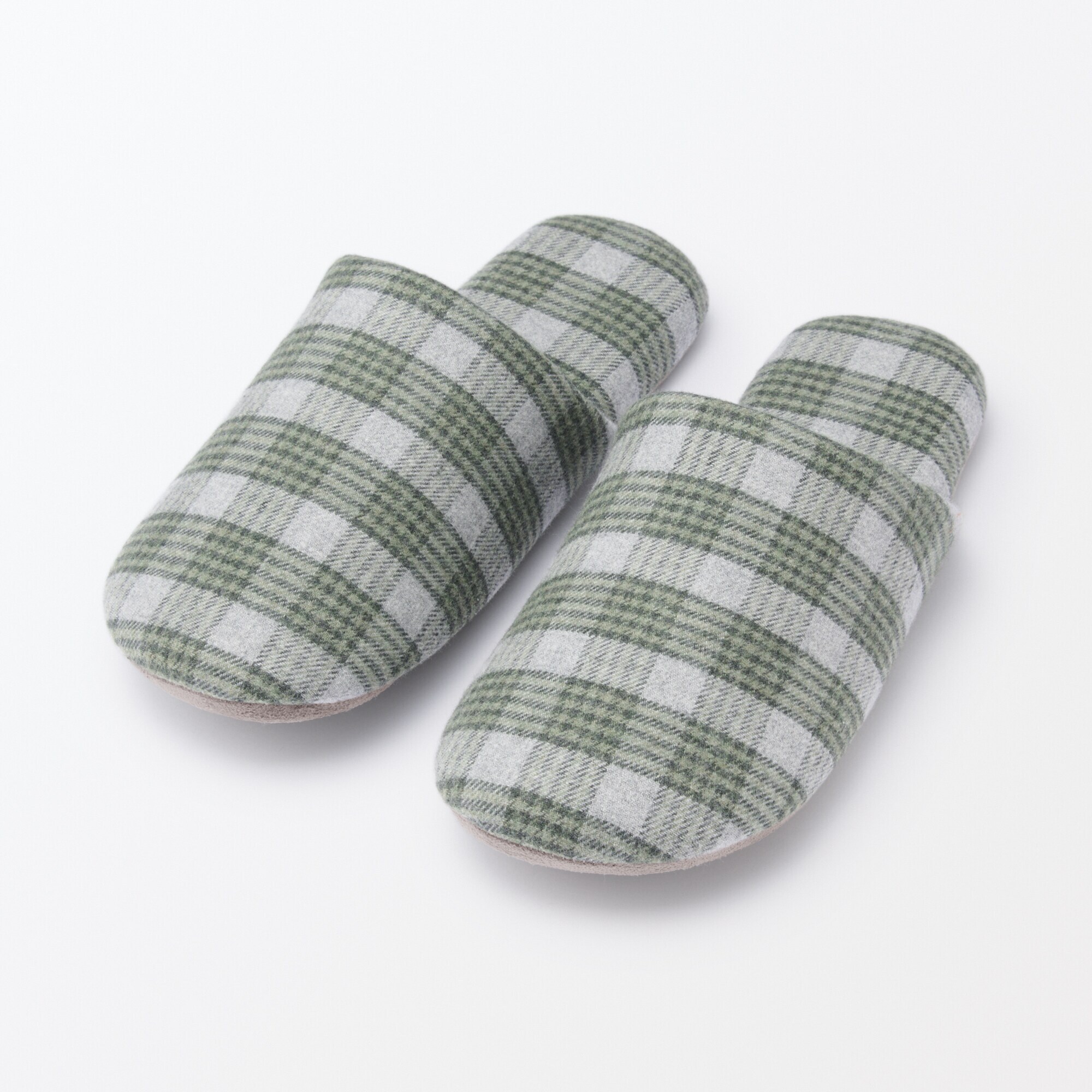 綿フランネル履き心地やわらか足なりスリッパ