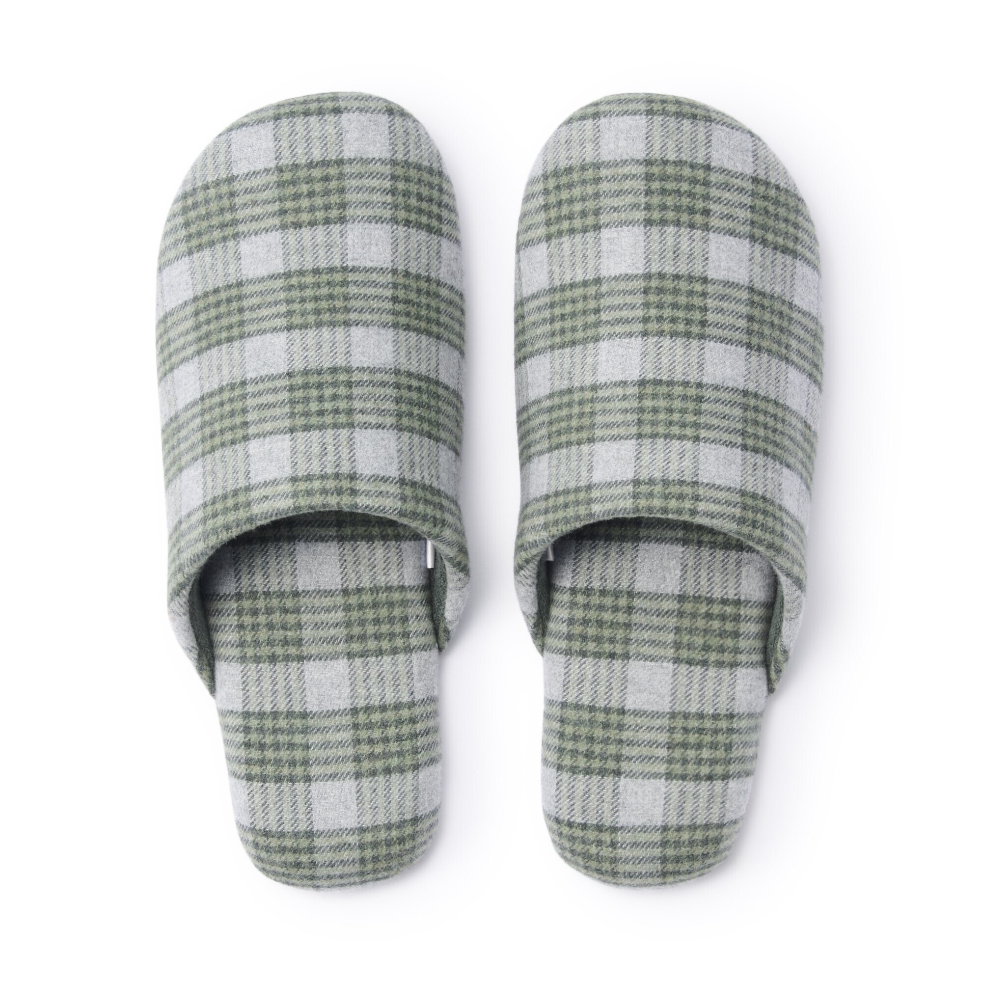 綿フランネル履き心地やわらか足なりスリッパ