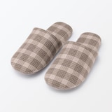 綿フランネル履き心地やわらか足なりスリッパ