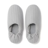 綿フランネルかかとにフィットするルームシューズ