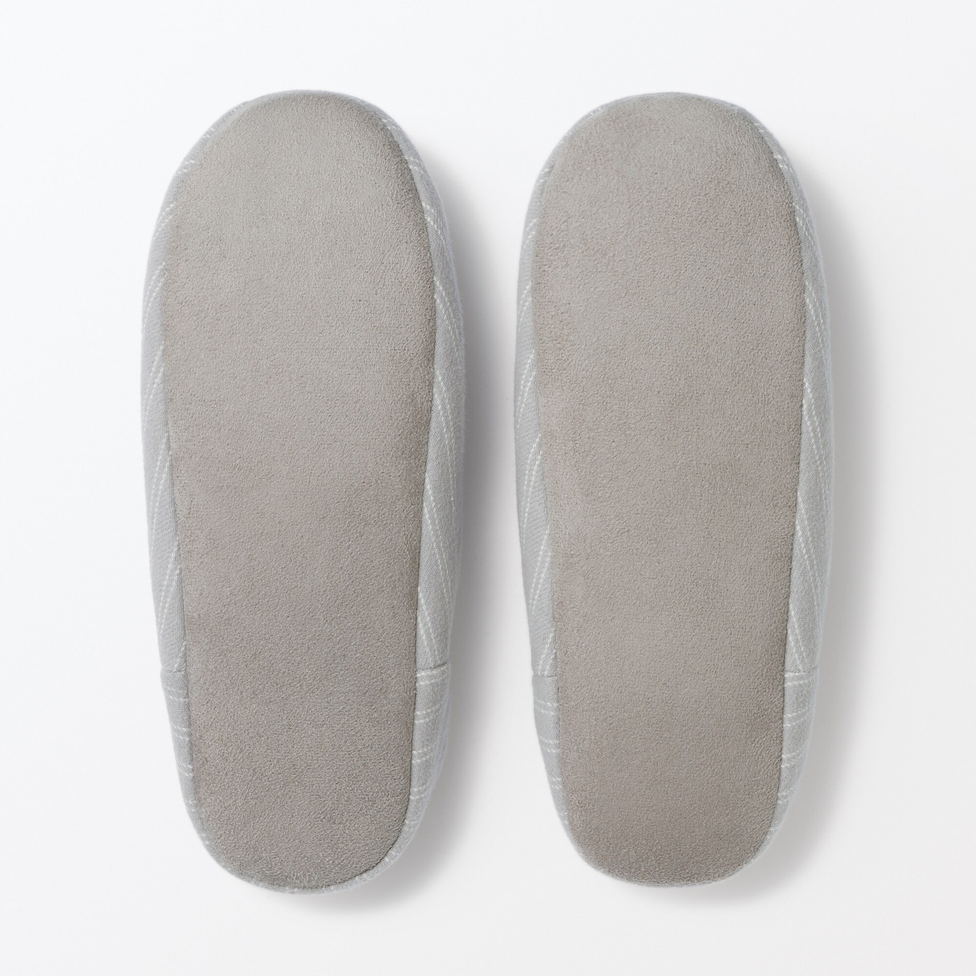 綿フランネルかかとにフィットするルームシューズ