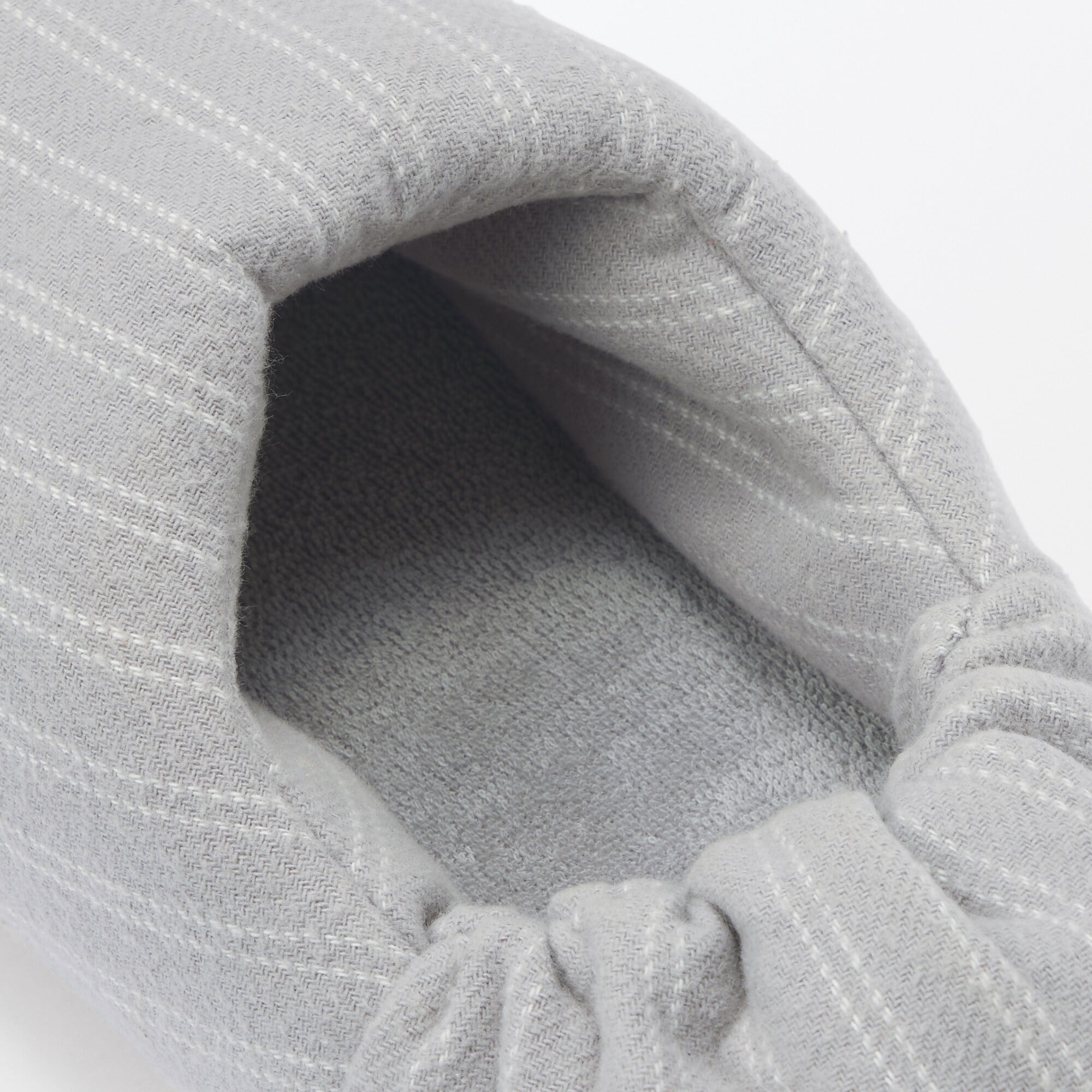 綿フランネルかかとにフィットするルームシューズ