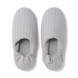 綿フランネルかかとにフィットするルームシューズ
