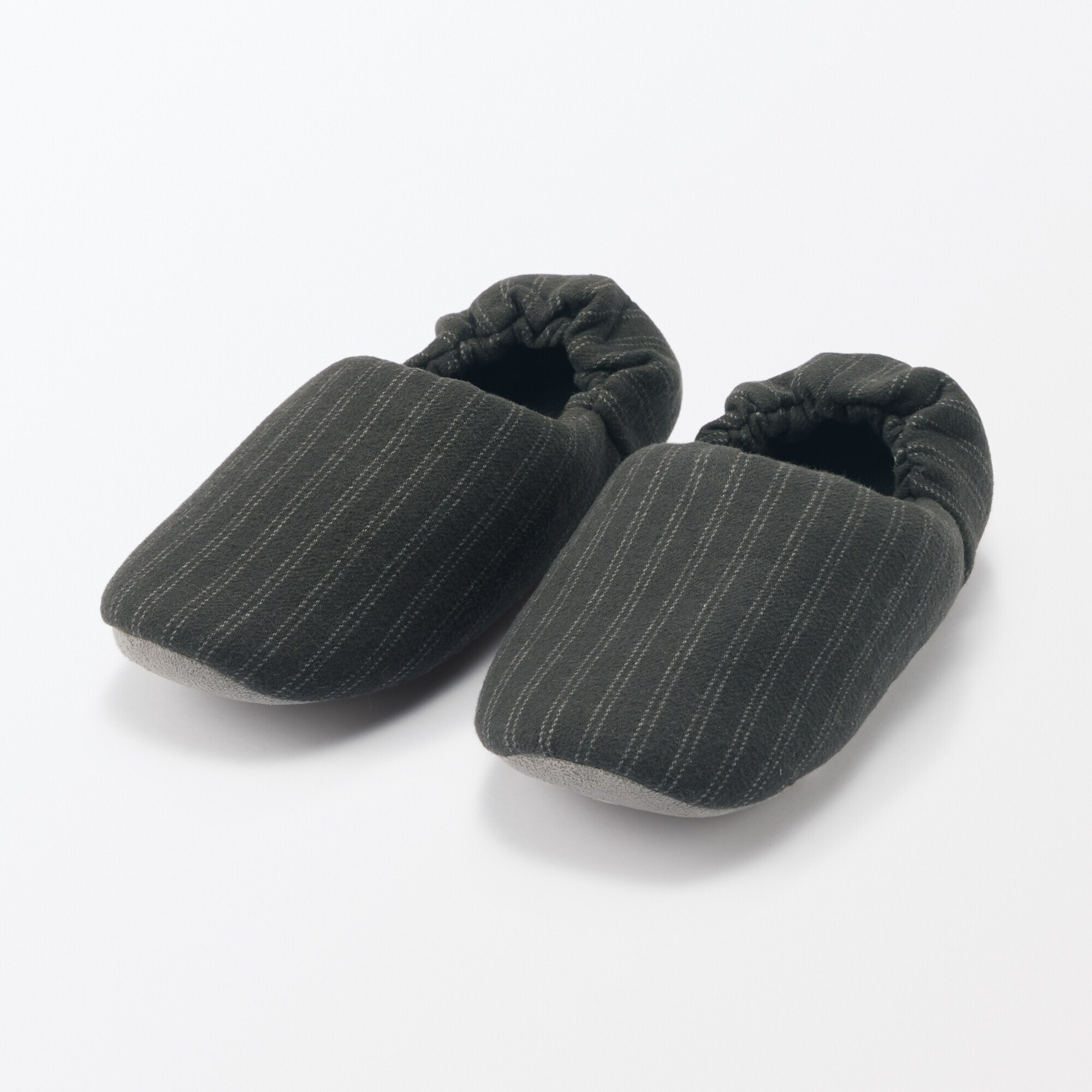 綿フランネルかかとにフィットするルームシューズ