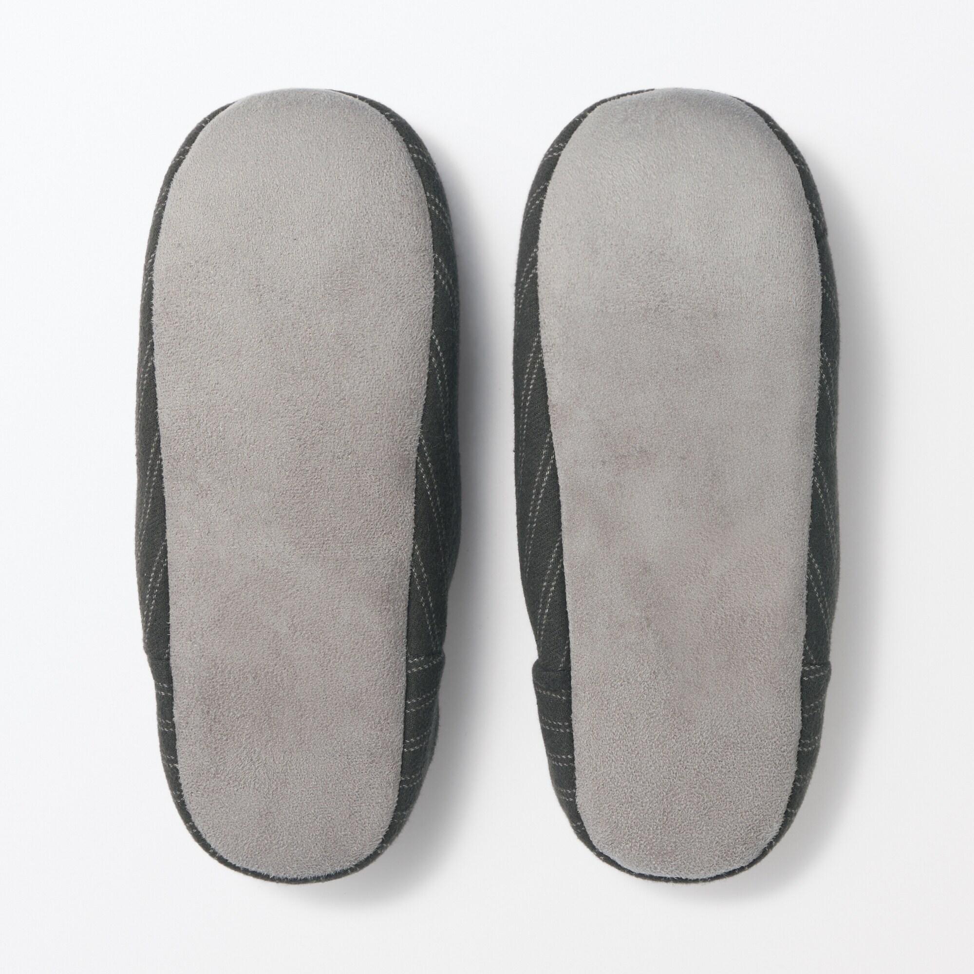 綿フランネルかかとにフィットするルームシューズ
