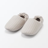 綿フランネルかかとにフィットするルームシューズ