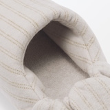 綿フランネルかかとにフィットするルームシューズ