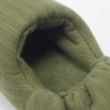 綿フランネルかかとにフィットするルームシューズ