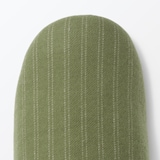 綿フランネルかかとにフィットするルームシューズ