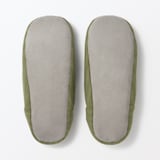 綿フランネルかかとにフィットするルームシューズ