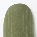 綿フランネルかかとにフィットするルームシューズ