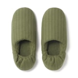 綿フランネルかかとにフィットするルームシューズ