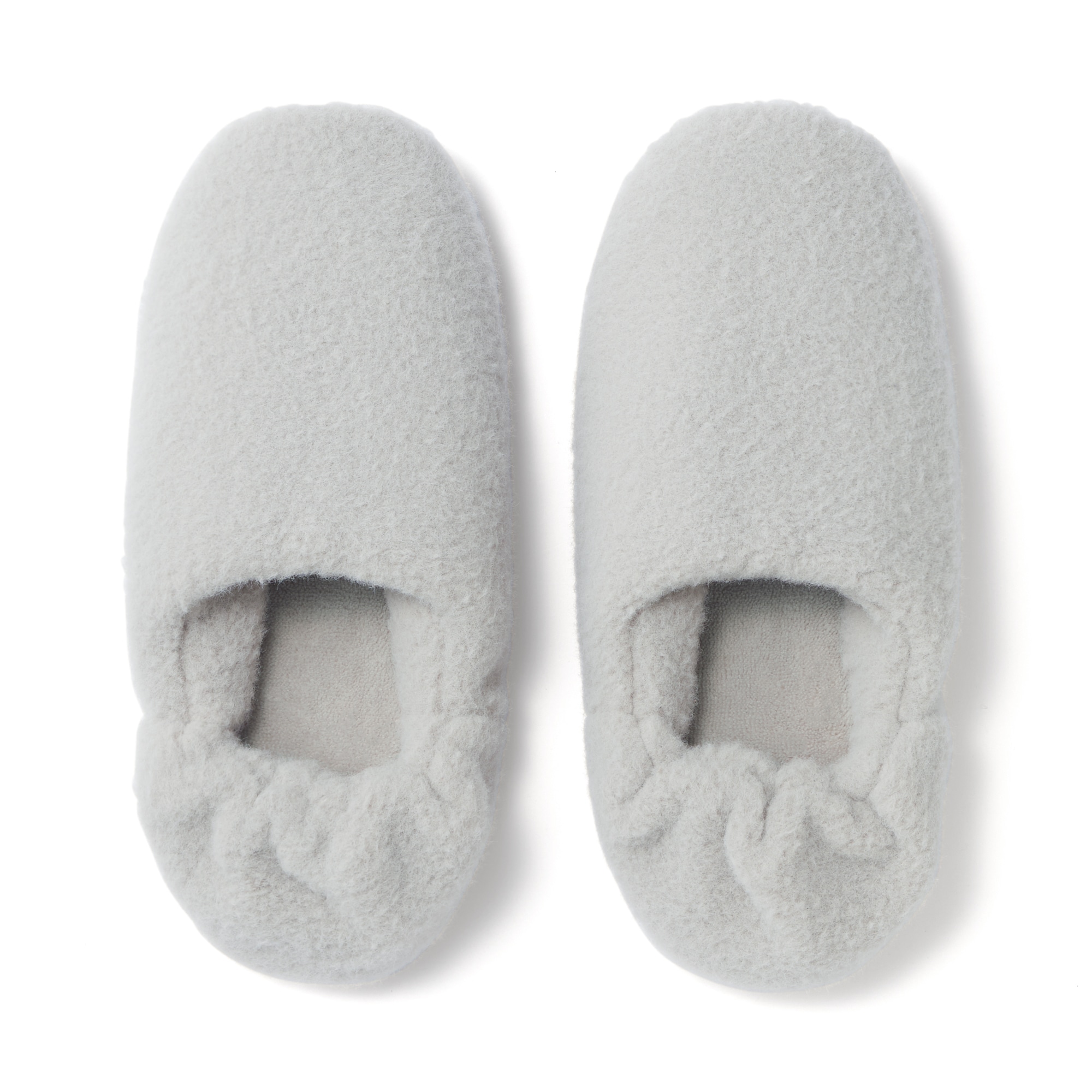あたたかファイバーかかとにフィットするルームシューズ