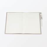 ジーンズラベル　ノートカバー　ペンホルダー付き