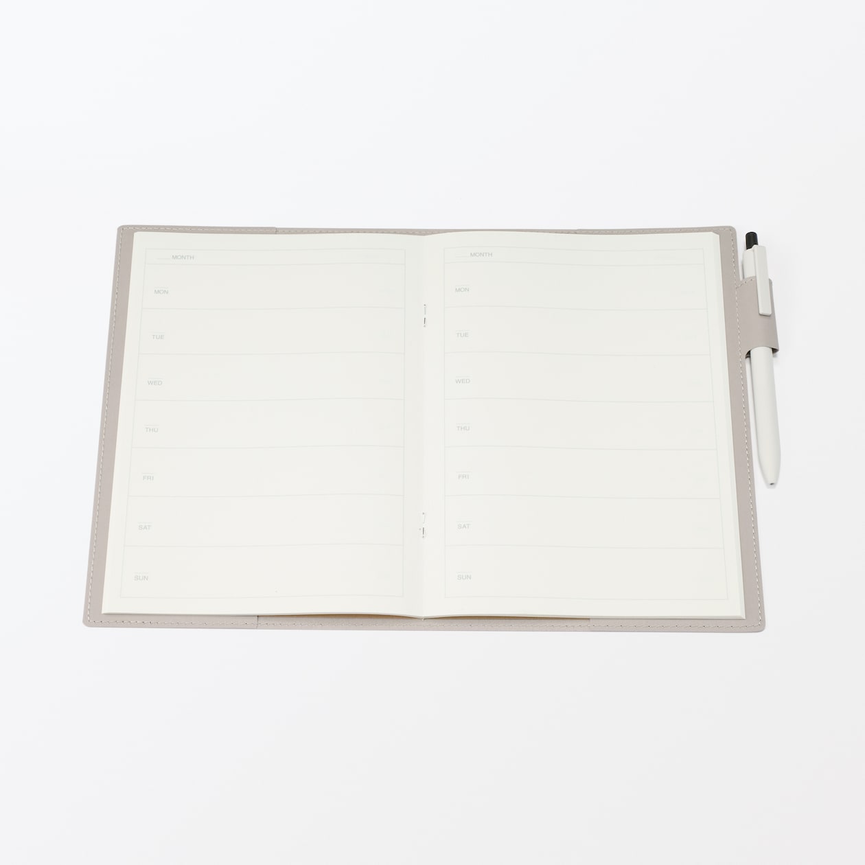 ジーンズラベル　ノートカバー　ペンホルダー付き