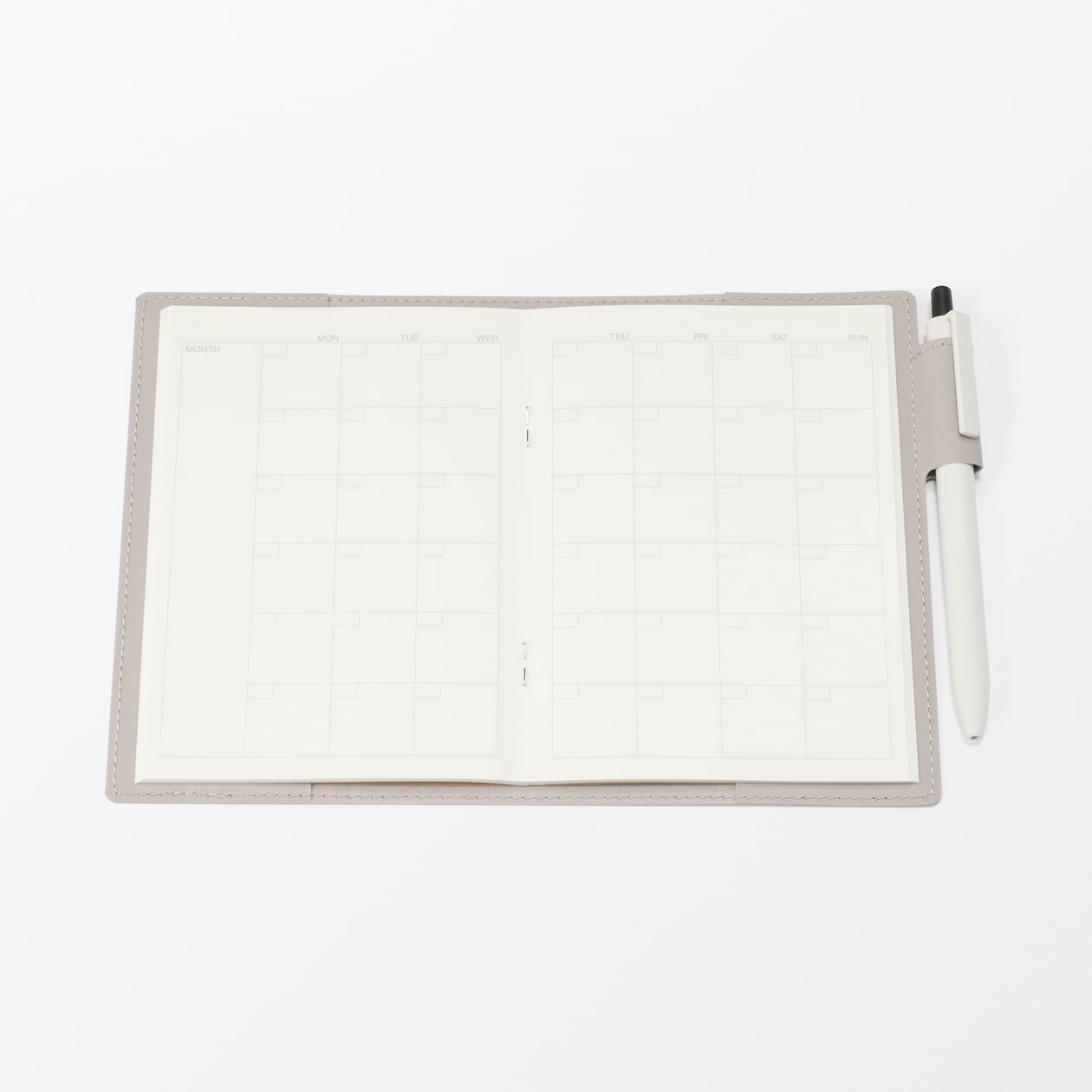 ジーンズラベル　ノートカバー　ペンホルダー付き