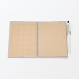 ジーンズラベル　ノートカバー　ペンホルダー付き