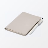 ジーンズラベル　ノートカバー　ペンホルダー付き