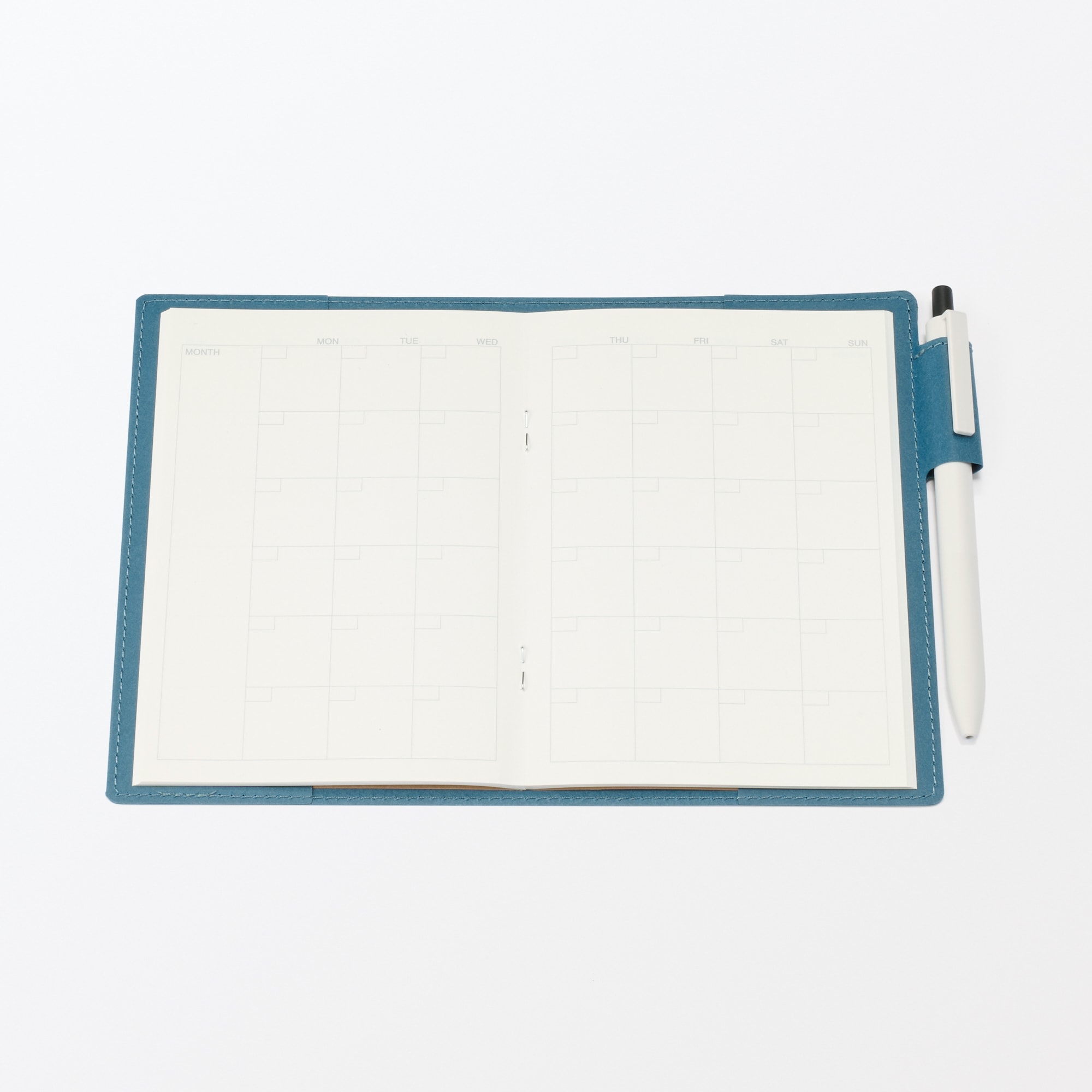 ジーンズラベル　ノートカバー　ペンホルダー付き