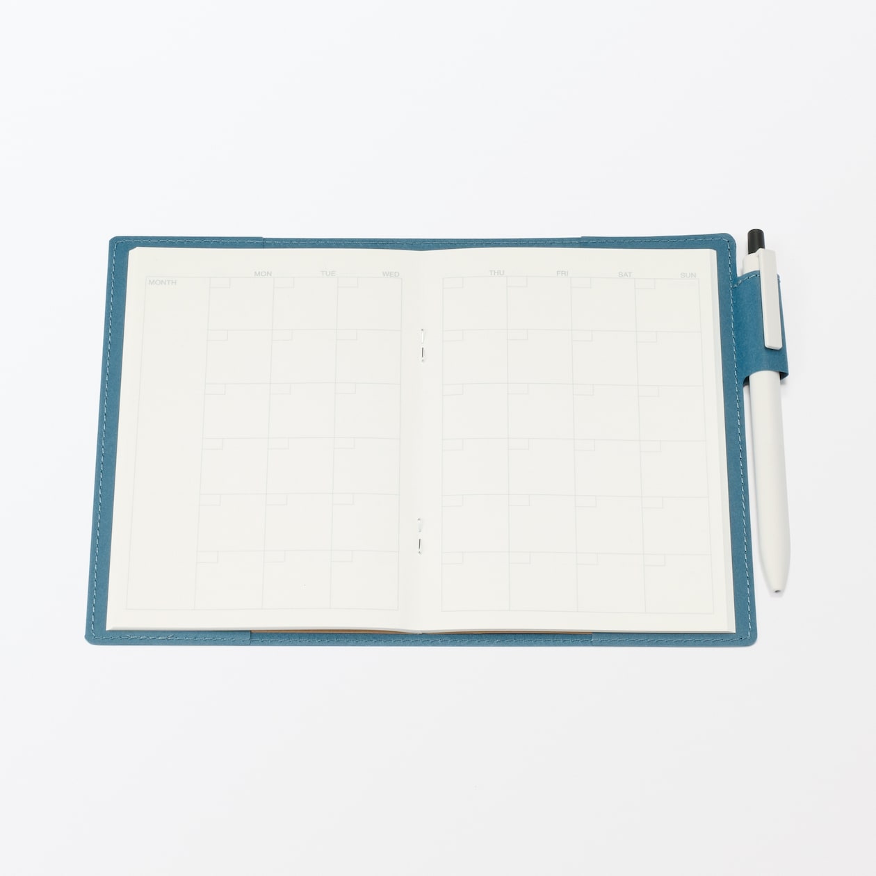 ジーンズラベル　ノートカバー　ペンホルダー付き