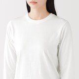 婦人　天竺編みクルーネック長袖Ｔシャツ