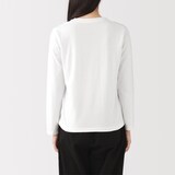 婦人　天竺編みクルーネック長袖Ｔシャツ