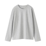 婦人　天竺編みクルーネック長袖Ｔシャツ