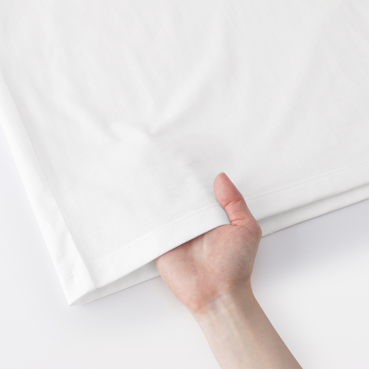 婦人　天竺編みクルーネック長袖Ｔシャツ