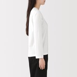 婦人　天竺編みクルーネック長袖Ｔシャツ