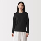 婦人　天竺編みクルーネック長袖Ｔシャツ
