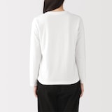 婦人　天竺編みクルーネック長袖Ｔシャツ