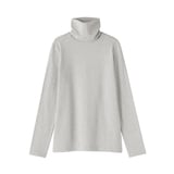 婦人　起毛フライス編みタートルネック長袖Ｔシャツ