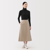 婦人　起毛フライス編みタートルネック長袖Ｔシャツ