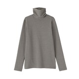 婦人　起毛フライス編みタートルネック長袖Ｔシャツ