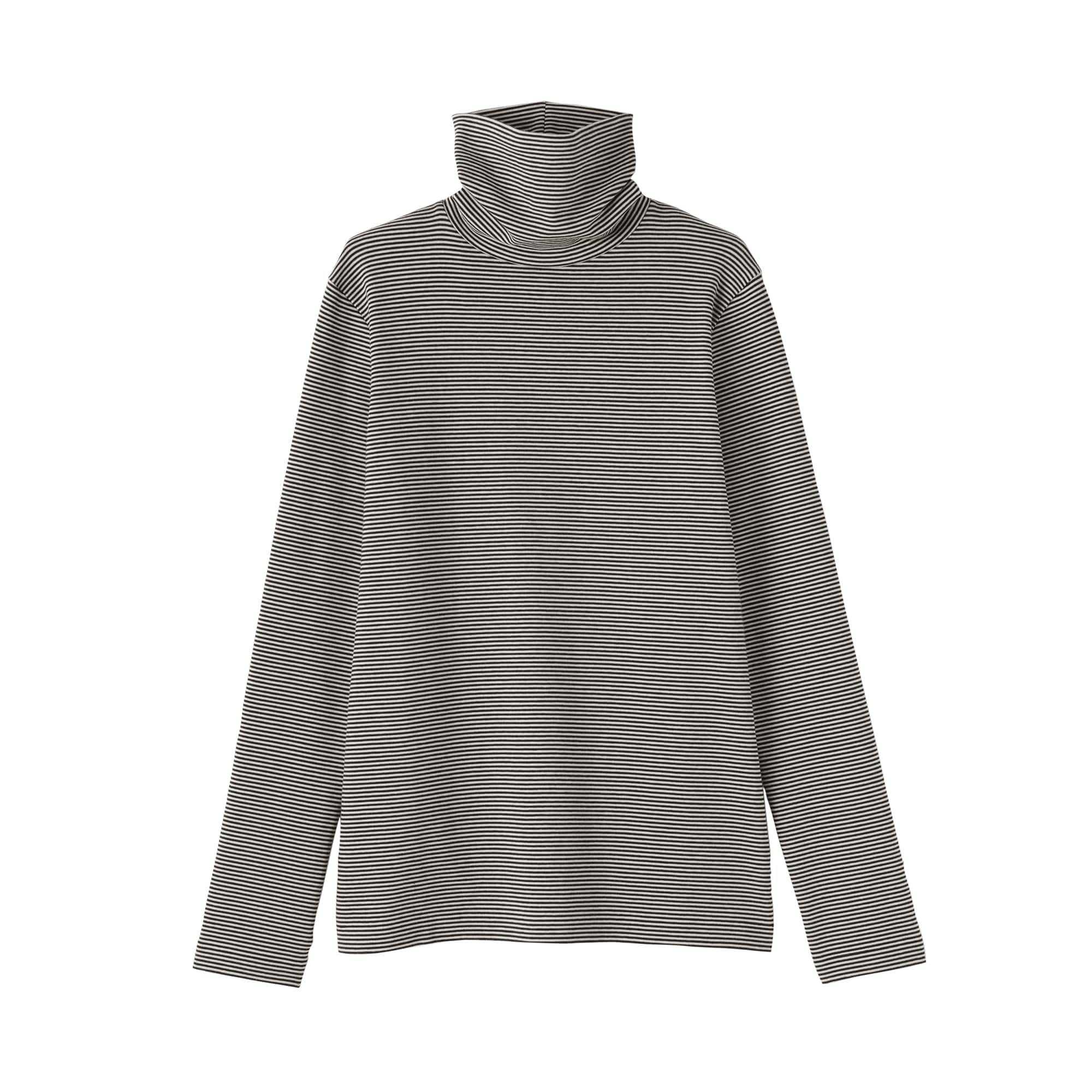 婦人 起毛フライス編みタートルネック長袖Tシャツ | 無印良品