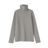 婦人　起毛フライス編みタートルネック長袖Ｔシャツ