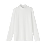 婦人　起毛フライス編みハイネック長袖Ｔシャツ
