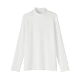 婦人　起毛フライス編みハイネック長袖Ｔシャツ